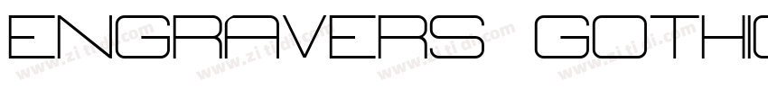 engravers gothic bol字体转换